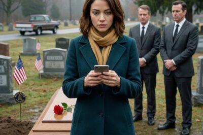 My husband’s farewell was eerily quiet. Standing by his resting place, my phone buzzed with a strange message: “I’m okay… the person lying there isn’t me.” My hands shook as I typed, “Who are you?” The reply came back short: “Not yet. Be careful, and don’t believe everything people tell you.” I looked up and scanned the crowd, and in that moment, the pieces started falling into place.  Voice chat ended